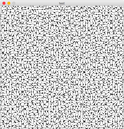 Canvas with randomly-generated force lines, sampled in a grid and visualized as lines
