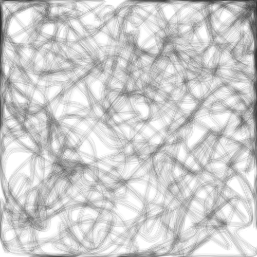 Canvas with Perlin-noise-based force lines